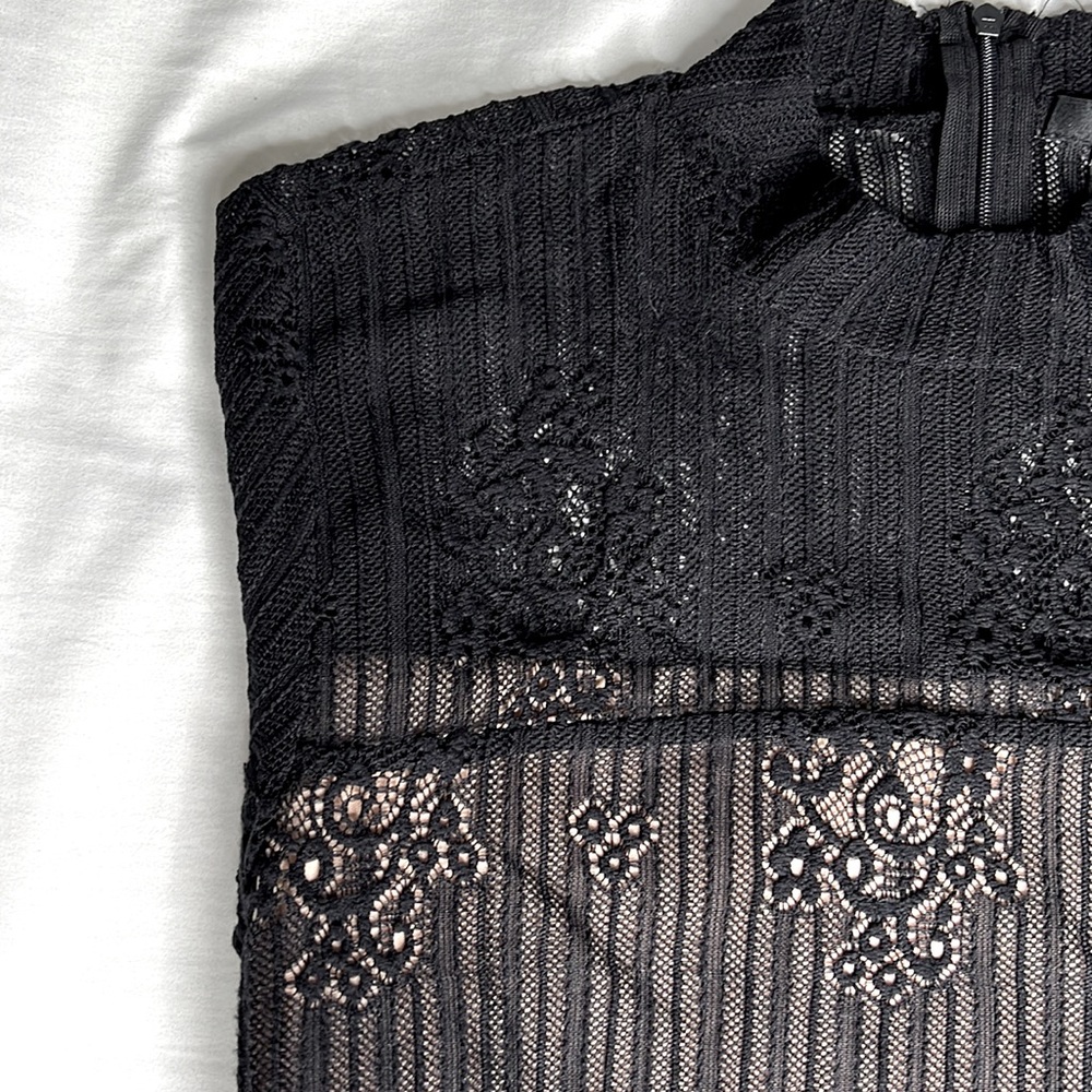 Black lace dress